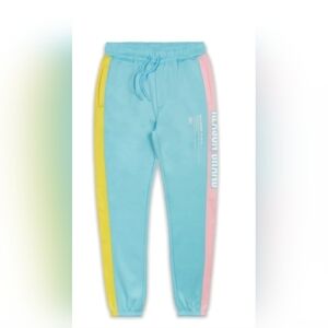 Reason Brand Men's Joggers Size Large NWT Block Pastel Logo CK-3045